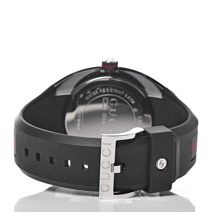 Gucci Stainless Steel Rubber 46mm Sync Web Quartz Watch Black 4 of 6