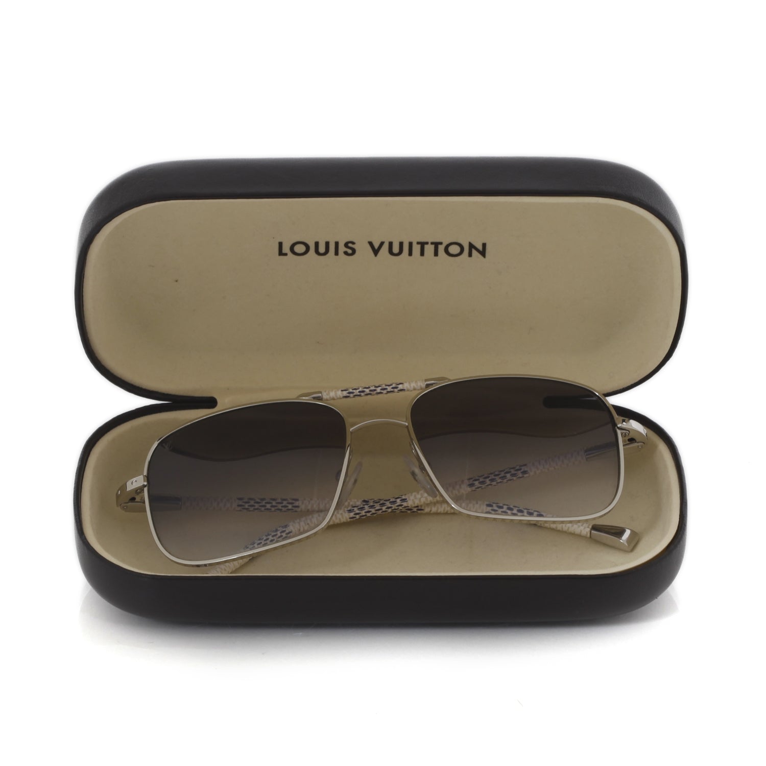 Louis Vuitton Damier Azur Canvas Conspiration Carre Sunglasses 12 of 12