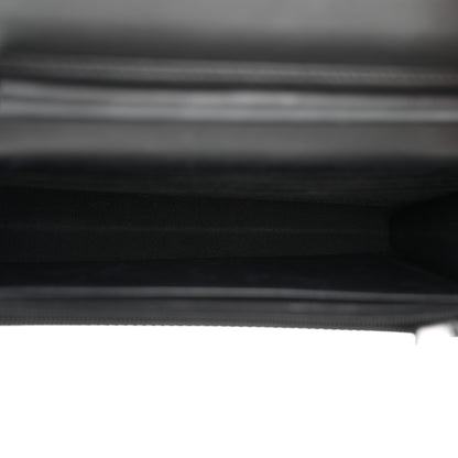 Chanel Glazed Aged Calfskin Reissue Wallet On Chain WOC Black 5 of 13