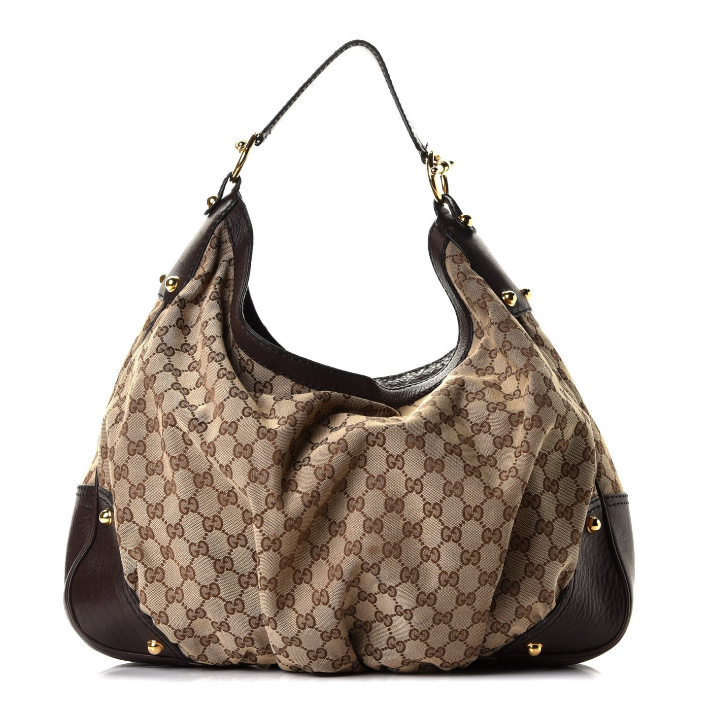 Monogram Large Jockey Hobo Dark Brown