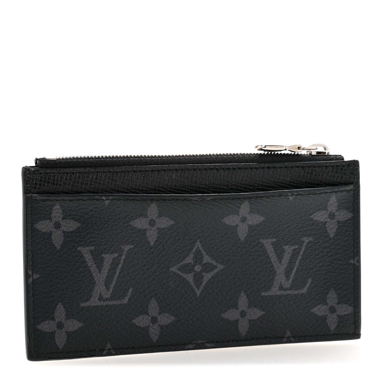 Louis Vuitton Monogram Eclipse Taiga Coin Card Holder 3 of 10