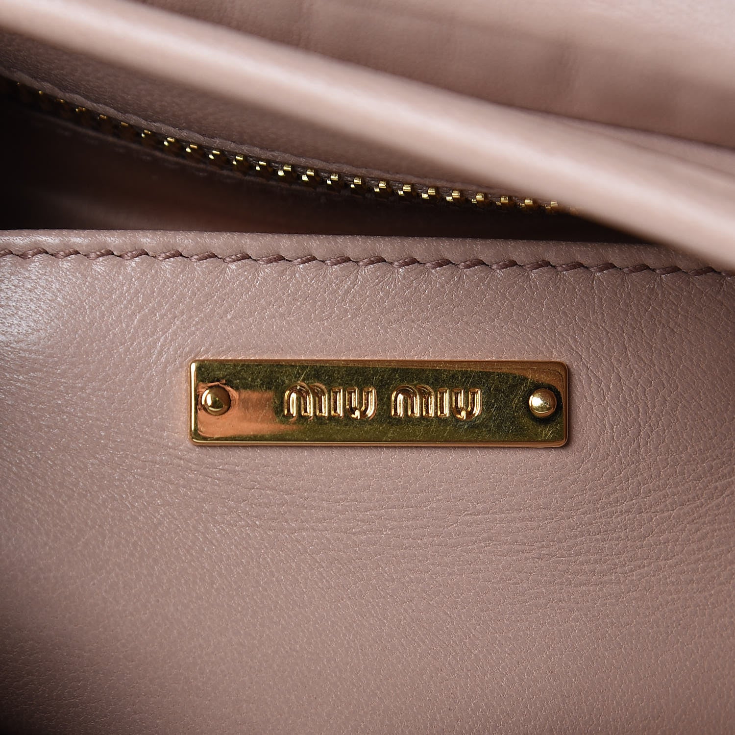 Miu Miu Nappa Matelasse Crystal Coffer Top Handle Cammeo 6 of 9