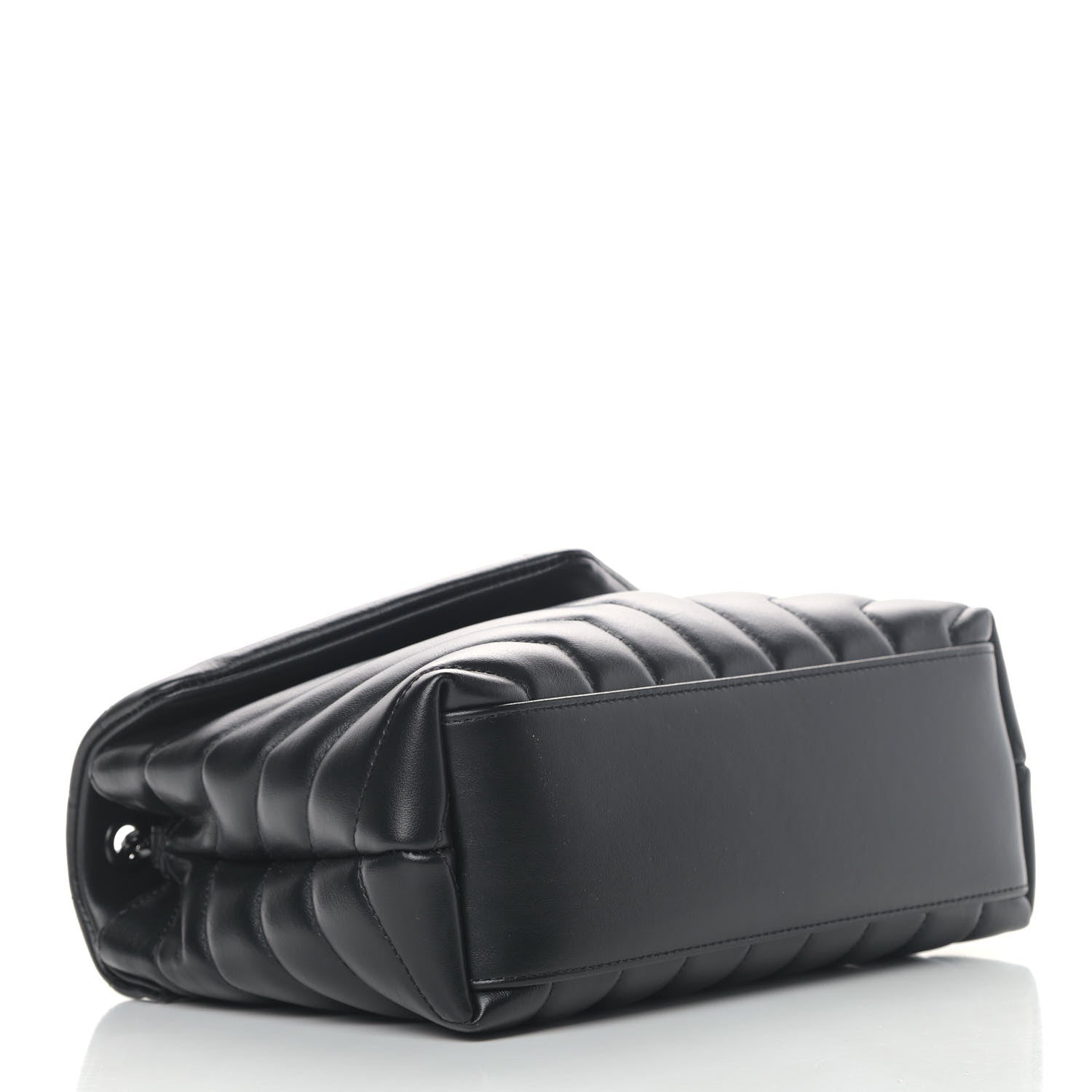 Saint Laurent Calfskin Y Quilted Monogram Small Loulou Chain Satchel Black 3 of 5
