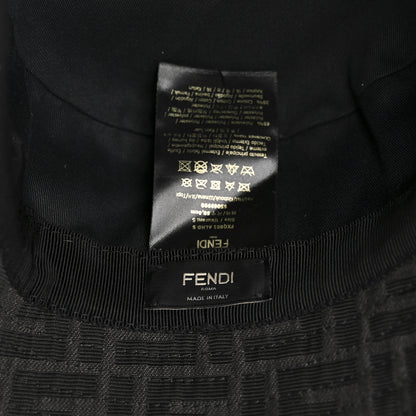 Fendi Technical Fabric FF Reversible Bucket Hat S Black 8 of 8