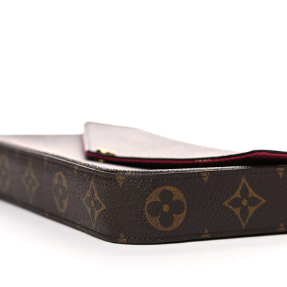 Louis Vuitton Monogram Pochette Felicie Chain Wallet Fuchsia 10 of 10