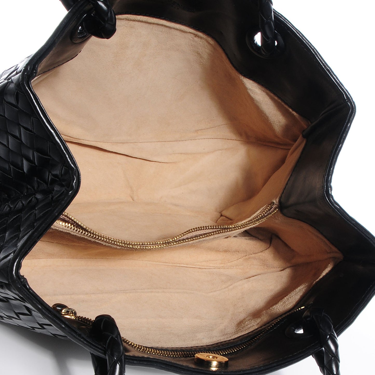 Nappa Intrecciato Woven Tote Nero Black