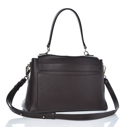 Chloe Calfskin Medium Faye Day Shoulder Bag Carbon Brown 4 of 7