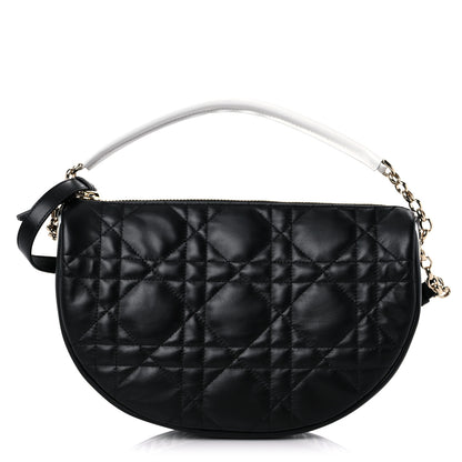 Christian Dior Lambskin Cannage Medium Dior Vibe Hobo Bag Black 1 of 11
