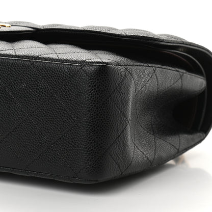Chanel Caviar Quilted Jumbo Double Flap Black 8 of 8