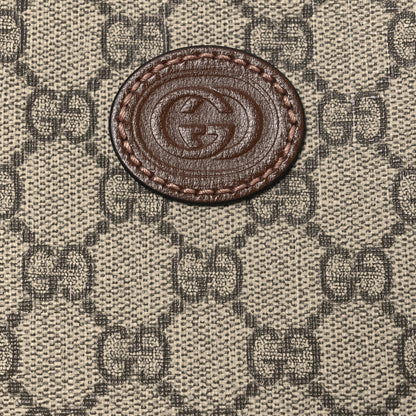 Gucci GG Supreme Monogram Azalea Calfskin Small Retro Interlocking G Wristlet Messenger Bag Beige Ebony Brown Sugar 8 of 14