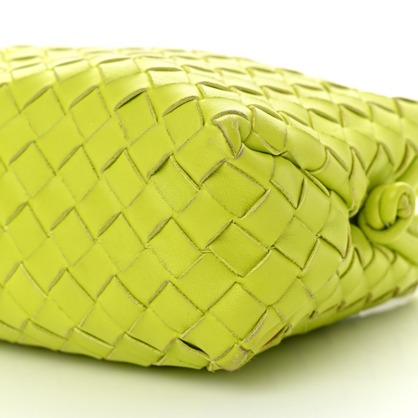 Nappa Intrecciato Small Loop Camera Bag Acid Kiwi