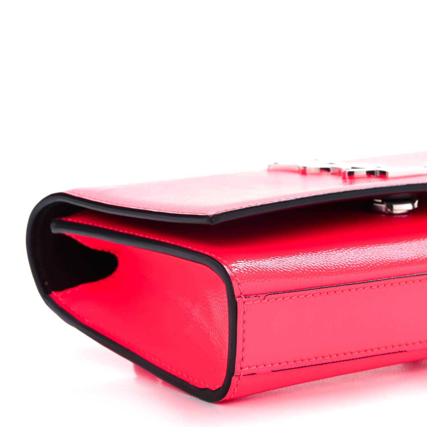 Saint Laurent Grain De Poudre Monogram Kate Belt Bag Neon Pink 8 of 12