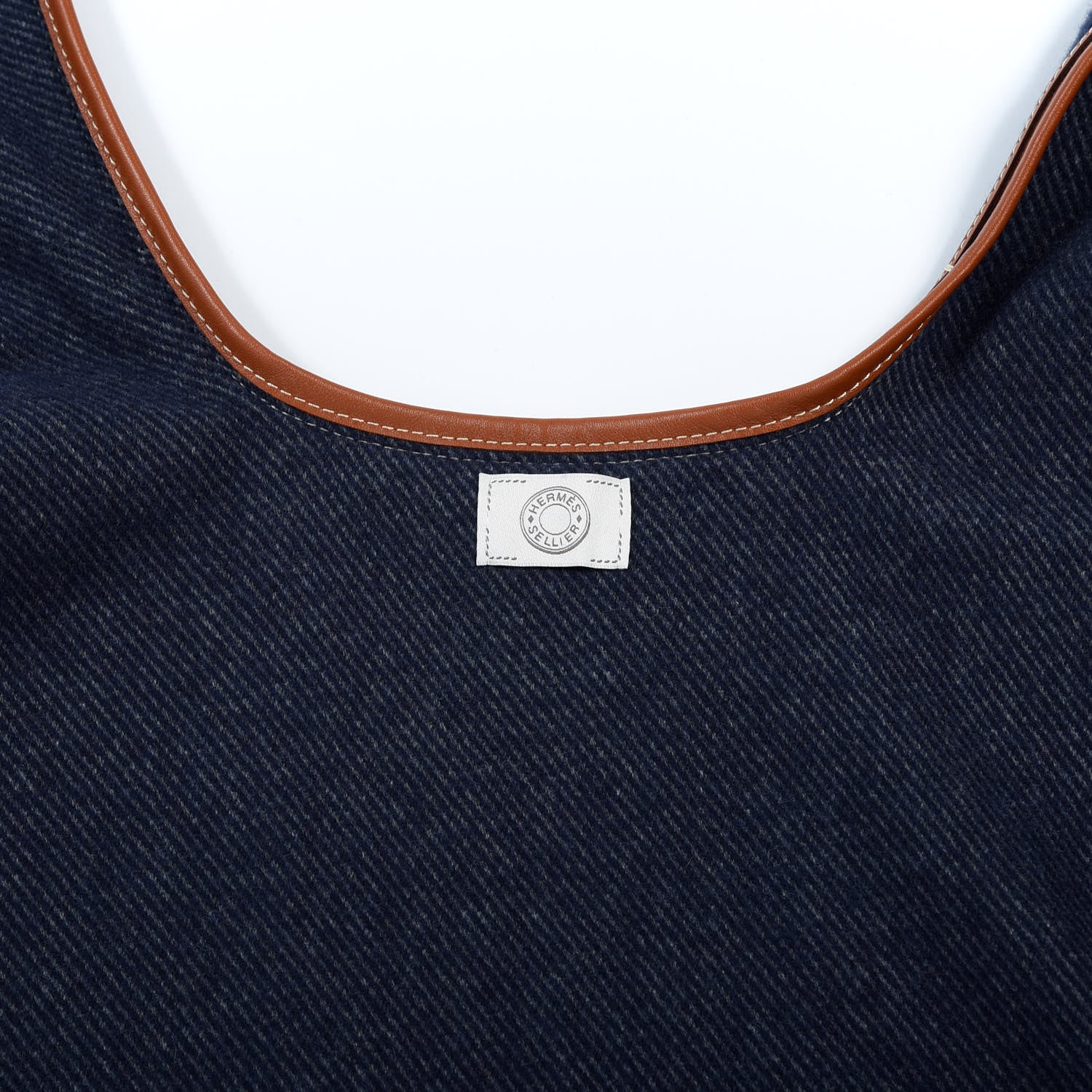 Hermes Merino Wool Cashmere Rocabar Poncho Gris 3 of 4