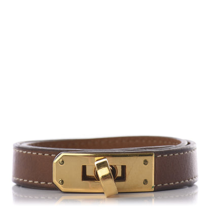 Hermes Barenia Kelly Double Tour Bracelet S Fauve 1 of 5