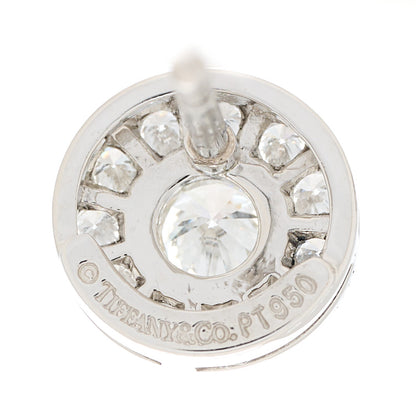 Tiffany Platinum Diamond .53ctw Large Circlet Earrings 3 of 3