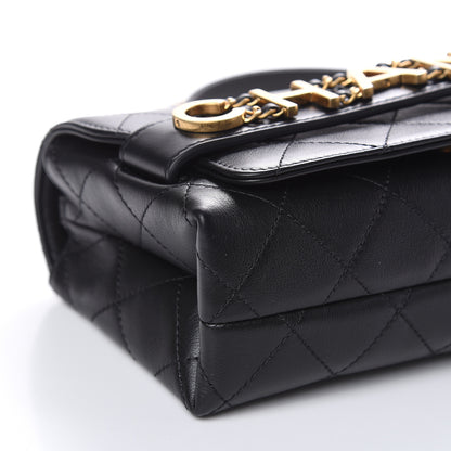 Chanel Calfskin Quilted Small Enchained Flap Black 9 of 12
