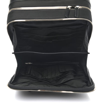 Prada Tessuto Nylon Saffiano Trolley Luggage Black 5 of 13