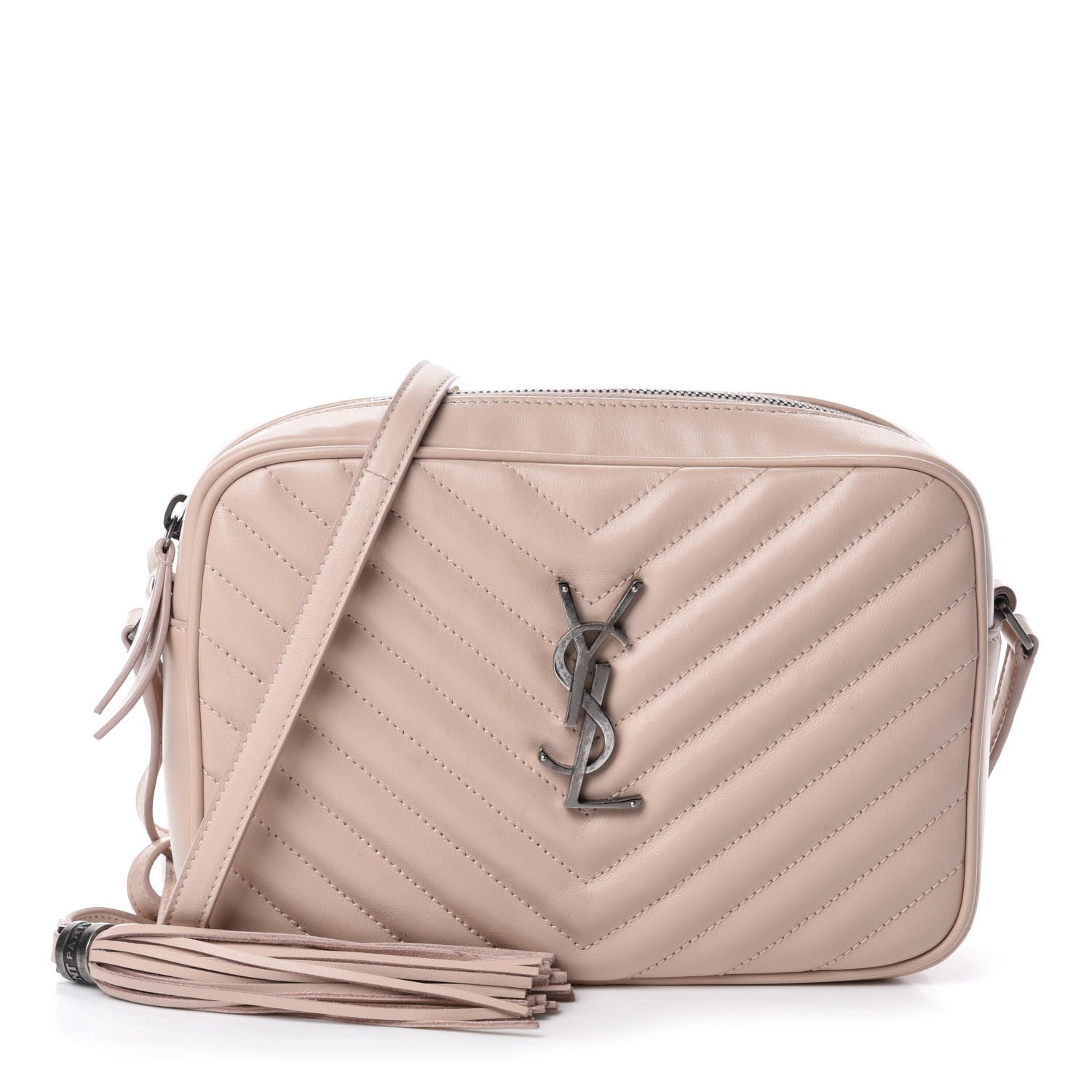 Saint Laurent Calfskin Matelasse Monogram Lou Camera Bag Marble Pink 1 of 10