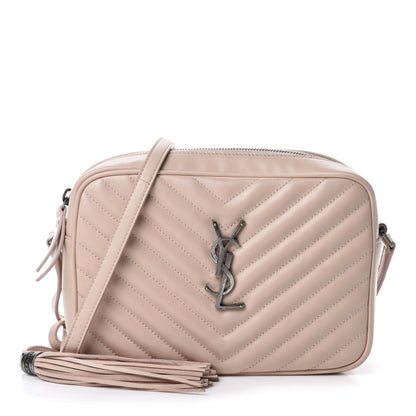 Saint Laurent Calfskin Matelasse Monogram Lou Camera Bag Marble Pink 1 of 10