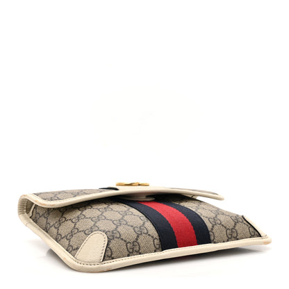 Gucci GG Supreme Monogram Web Small Ophidia Belt Bag 90 36 Beige Ebony White 4 of 19
