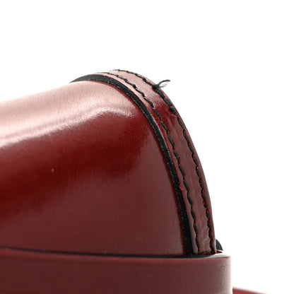 Burberry House Check Bridle Calfskin Small Abbott Crossbody Bag Red Claret 11 of 14