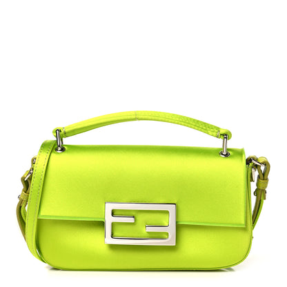 Fendi Silk Satin Phone Baguette Wasabi 1 of 11