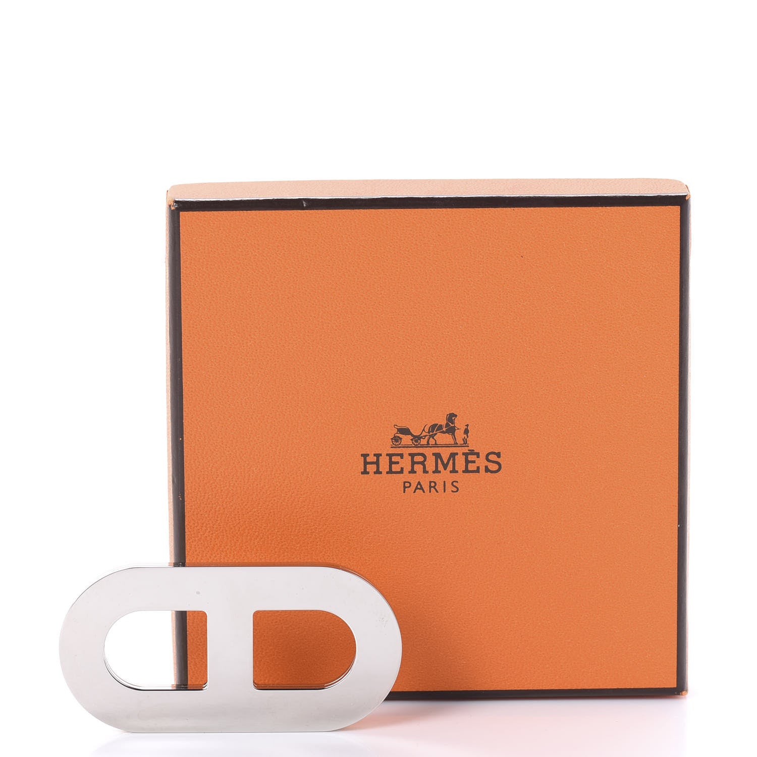 Hermes Palladium Permabrass Chaine D Ancre Scarf Ring 4 of 4