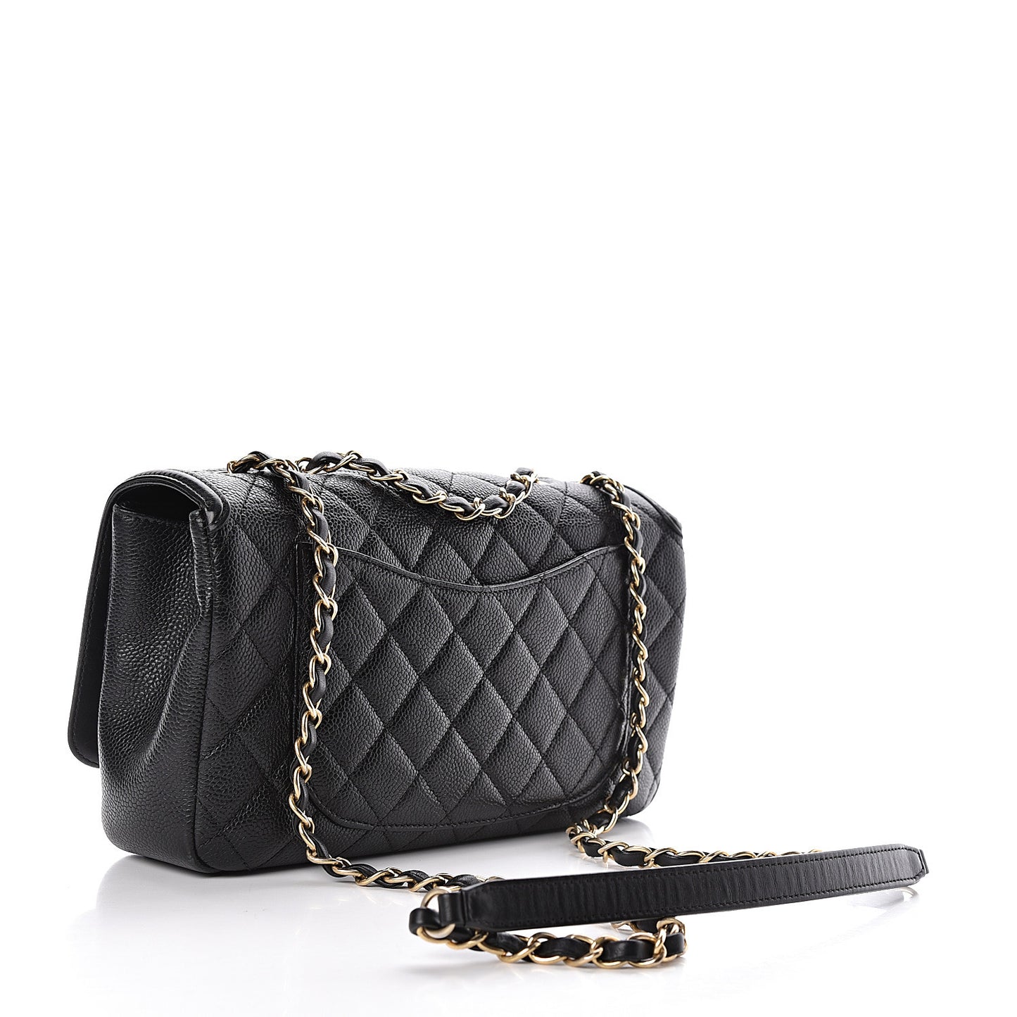 Caviar Quilted Medium CC Filigree Flap Black