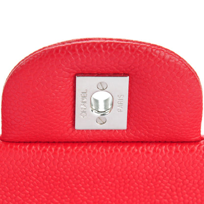 Chanel Caviar Quilted Jumbo Double Flap Red 5 of 8