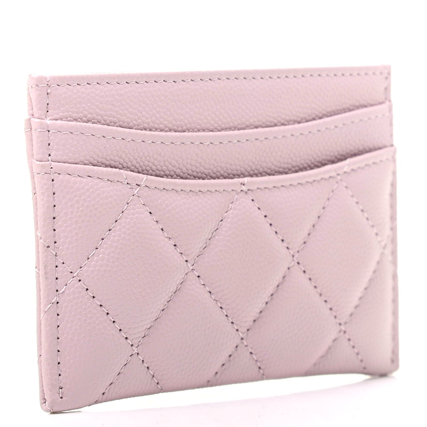 Chanel Caviar Quilted Card Holder Light Pink 3 of 9
