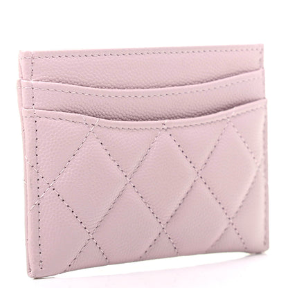 Chanel Caviar Quilted Card Holder Light Pink 3 of 9