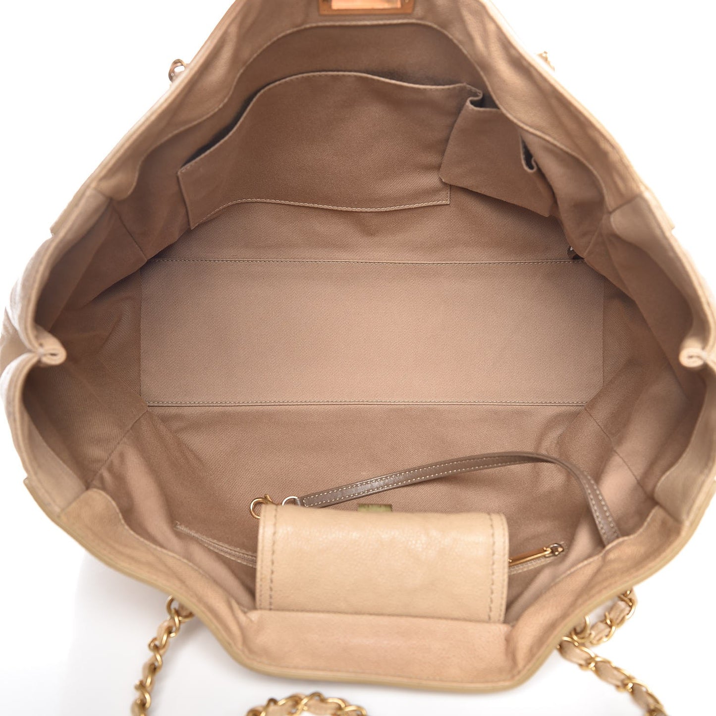Caviar Large Edy Reissue Tote Beige