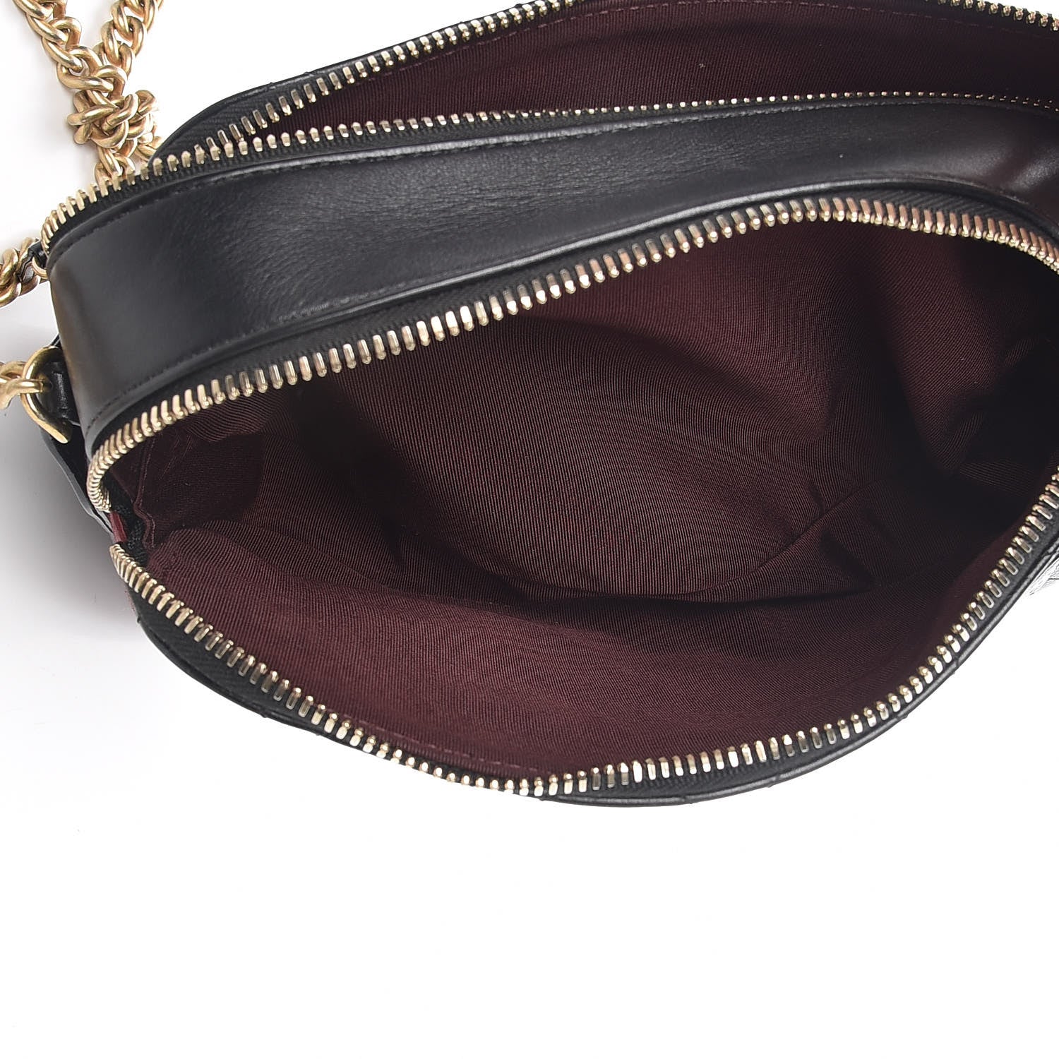 Chanel Calfskin Grosgrain Stitched Button Up Camera Case Black 6 of 13