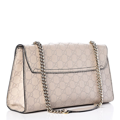 Gucci Guccissima Signature Medium Emily Chain Shoulder Bag Mystic White 3 of 19