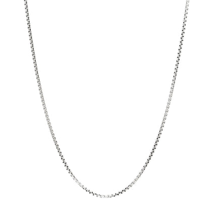 David Yurman Sterling Silver 14K Yellow Gold 1.7mm Baby Box Chain Necklace 16" 1 of 4