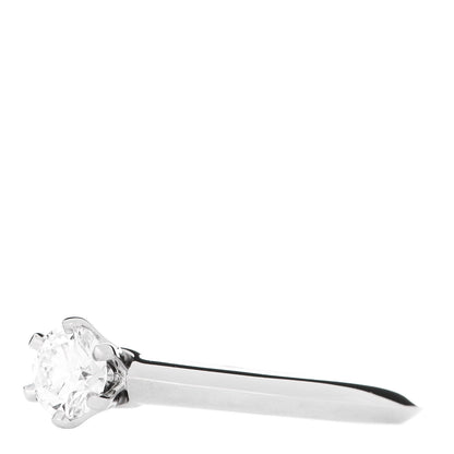 Tiffany Platinum Diamond .32ct Solitaire Engagement Ring 48 4.5 2 of 6