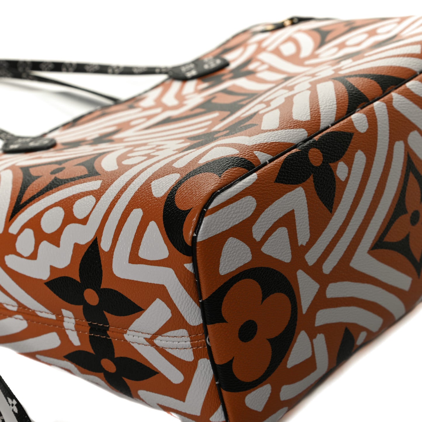 Monogram Giant Crafty Neverfull MM Creme Caramel
