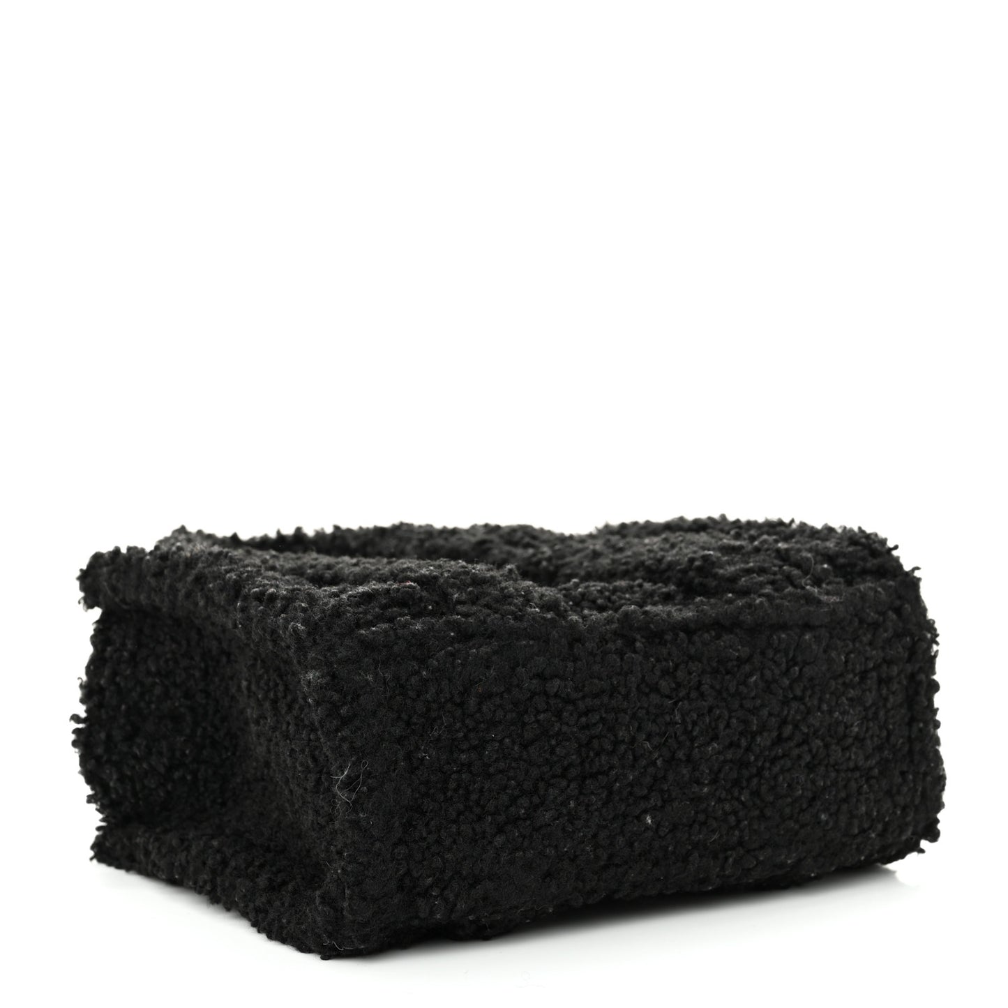 Polyester Cotton Mini The Teddy Traveler Tote Bag Black