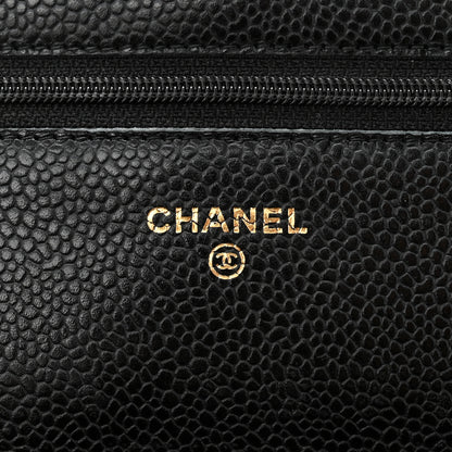 Chanel Caviar Quilted Wallet on Chain WOC Black 6 of 12
