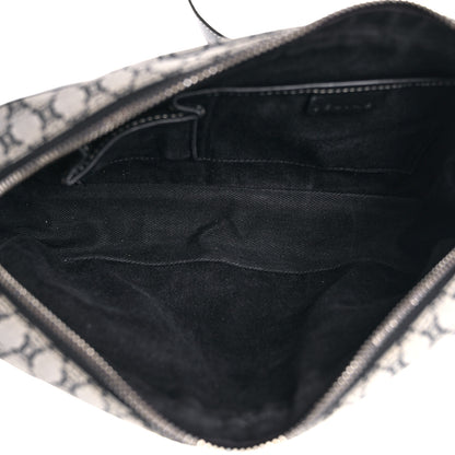 Celine Canvas Calfskin Macadam Crossbody Black 5 of 9