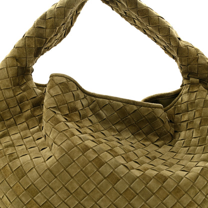 Bottega Veneta Suede Intrecciato Large Hop Mud 8 of 12