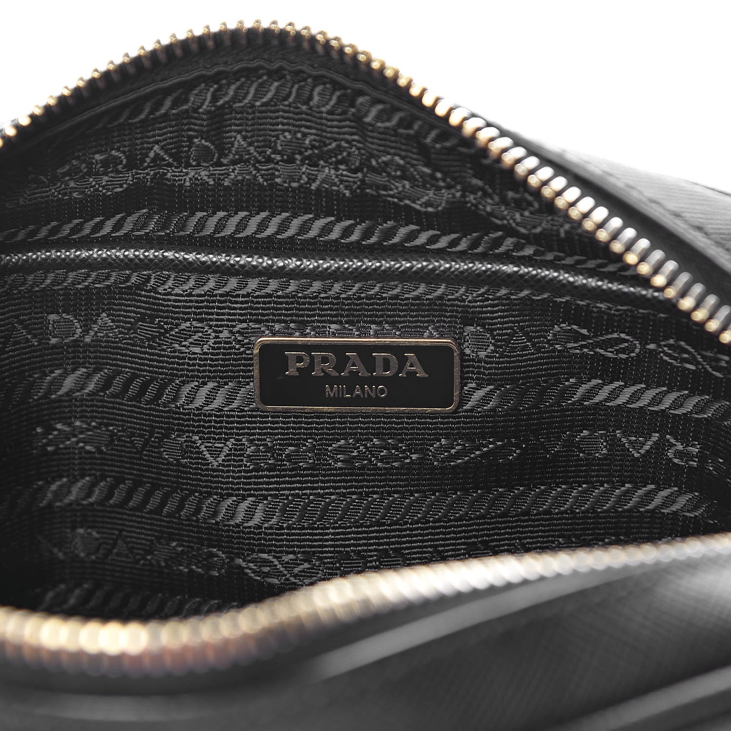 Saffiano Mini Camera Crossbody Bag Black