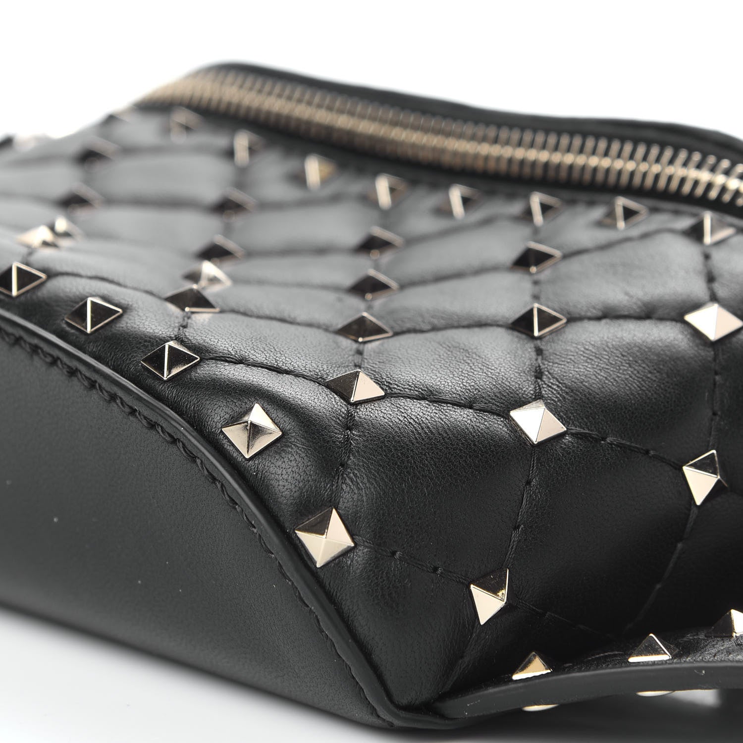 Valentino Garavani Nappa Rockstud Spike Belt Bag 85 Black 8 of 9