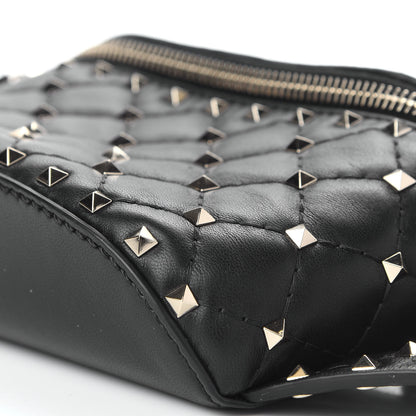 Valentino Garavani Nappa Rockstud Spike Belt Bag 85 Black 8 of 9