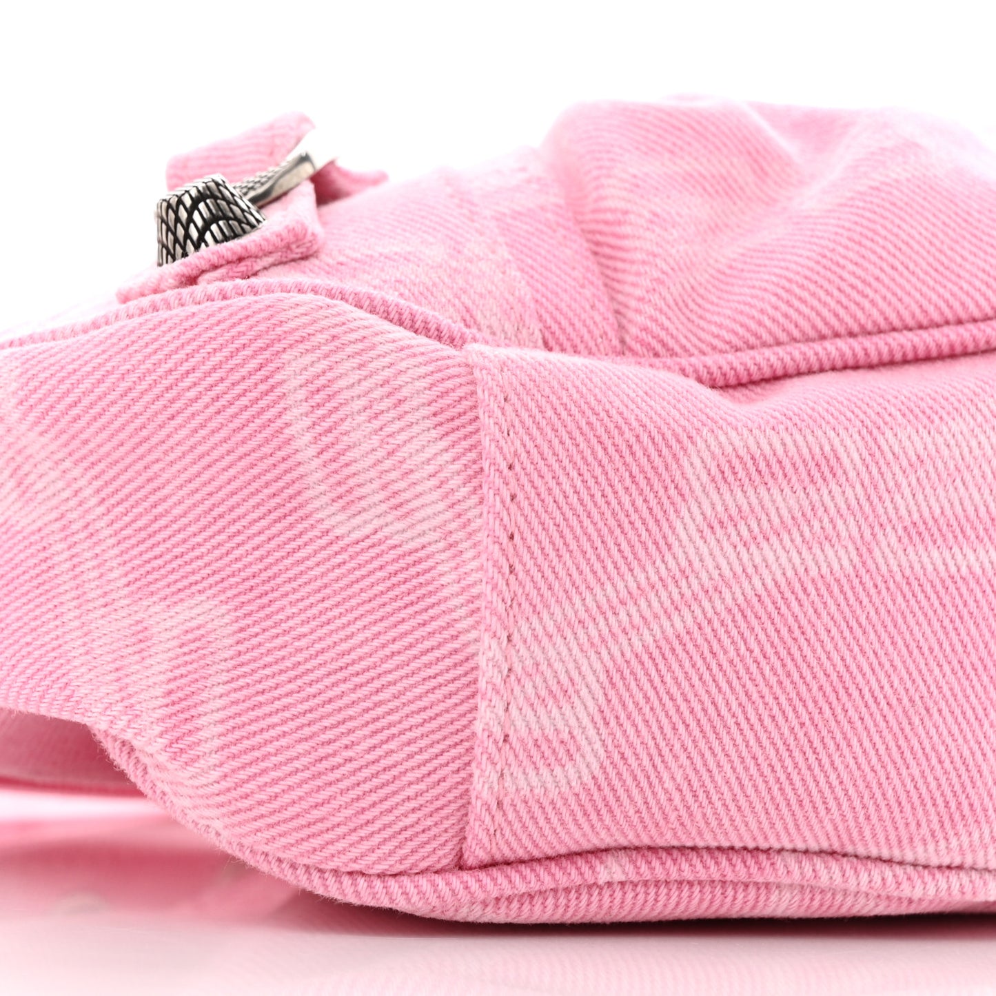 Denim BB Monogram Le Cagole Shoulder Bag XS Pink