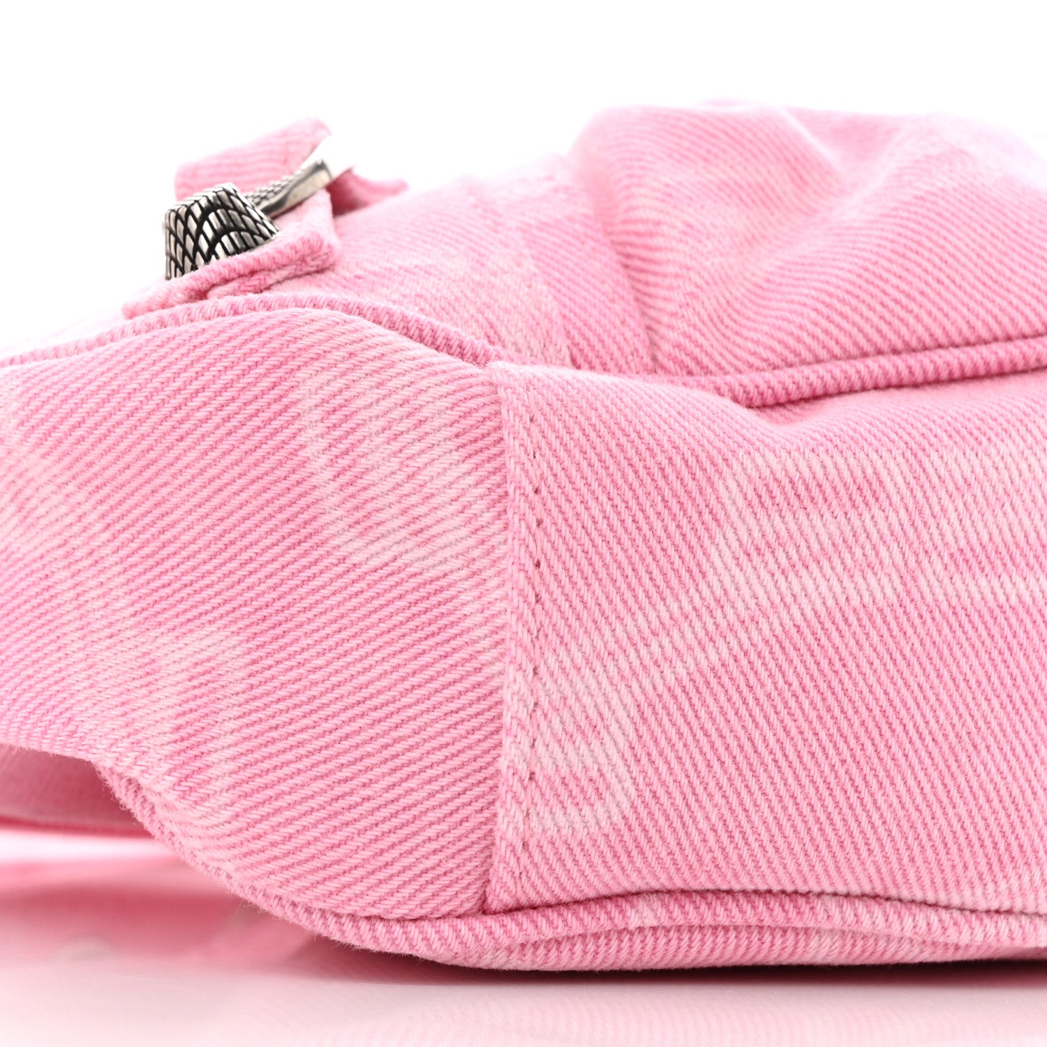Balenciaga Denim BB Monogram Le Cagole Shoulder Bag XS Pink 10 of 11