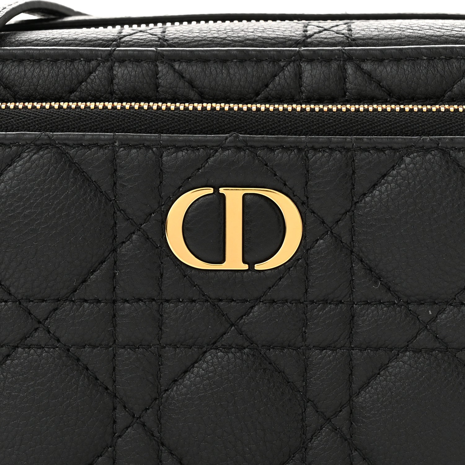 Christian Dior Supple Calfskin Caro Double Pouch Black 7 of 9
