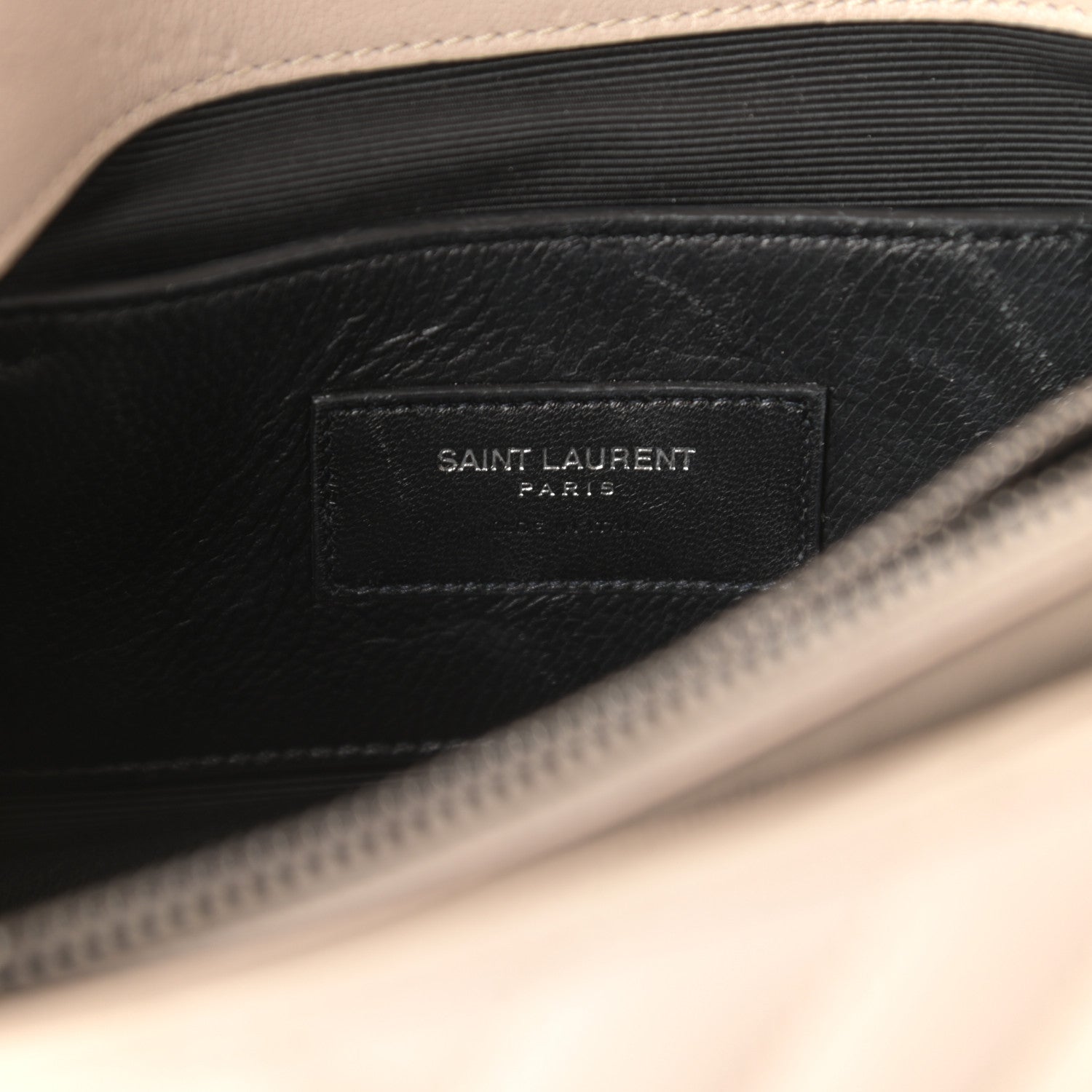 Saint Laurent Sheepskin Matelasse Chevron Monogram Medium College Bag Rose Antic 6 of 11