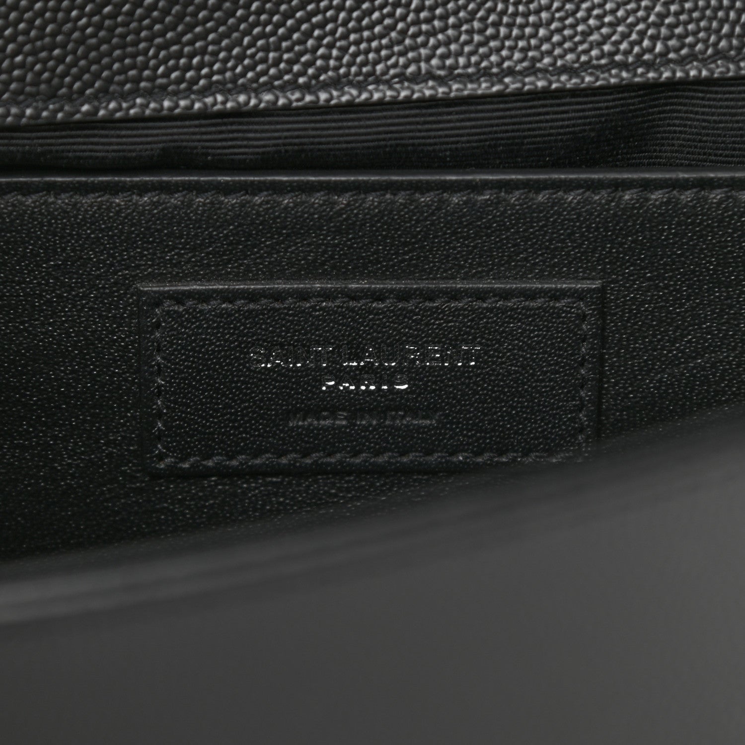 Saint Laurent Grain De Poudre Medium Classic Monogram Kate Satchel Black 6 of 10