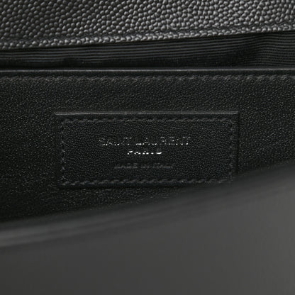 Saint Laurent Grain De Poudre Medium Classic Monogram Kate Satchel Black 6 of 10